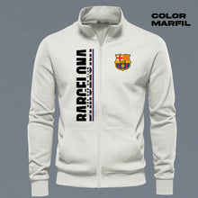 Cargar imagen en el visor de la galerĂa, BUZO CUELLO ALTO REAL & BARSA BORDADO: FĂștbol Street Line