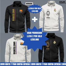 Cargar imagen en el visor de la galerĂa, BUZO CUELLO ALTO REAL & BARSA BORDADO: FĂștbol Street Line