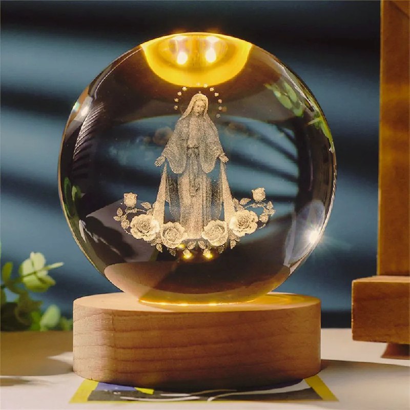 ✨Lámpara Mística 3D Virgen Maria / Sagrada Familia